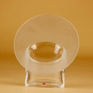 Iittala Marcel maljakko, kirkas, mattakirkas, suunnittelija Timo Sarpaneva, signeerattu TIMO SARPANEVA IITTALA 1994