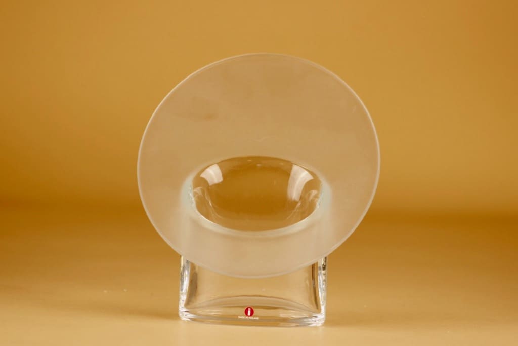 Iittala Marcel maljakko, kirkas, mattakirkas, suunnittelija Timo Sarpaneva, signeerattu TIMO SARPANEVA IITTALA 1994